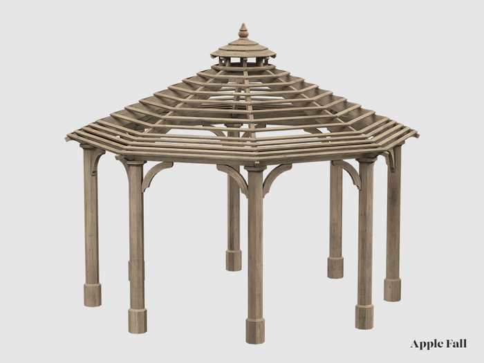 Apple Fall Nantes Gazebo - Aged Oak