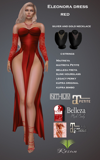 Res_Eleonora dress Red