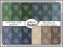 Oodles of Doodles - Floral Denim Sea