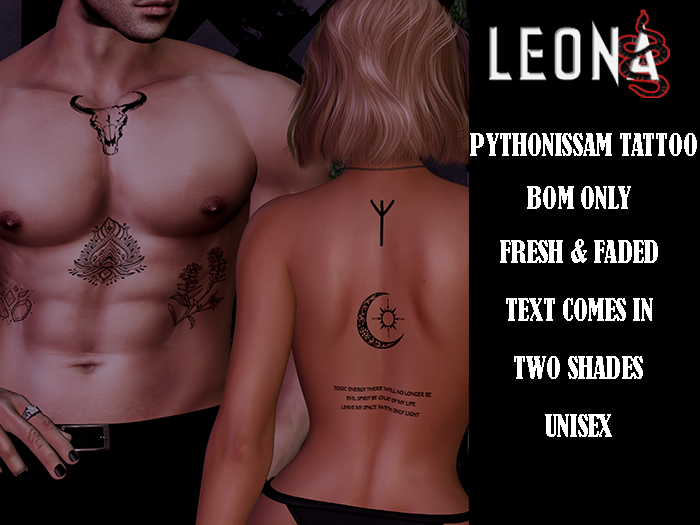 LEONA. Pythonissam Tattoos
