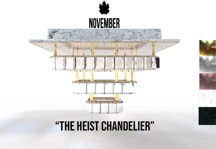 Nov-The Heist Chandelier (Gold)