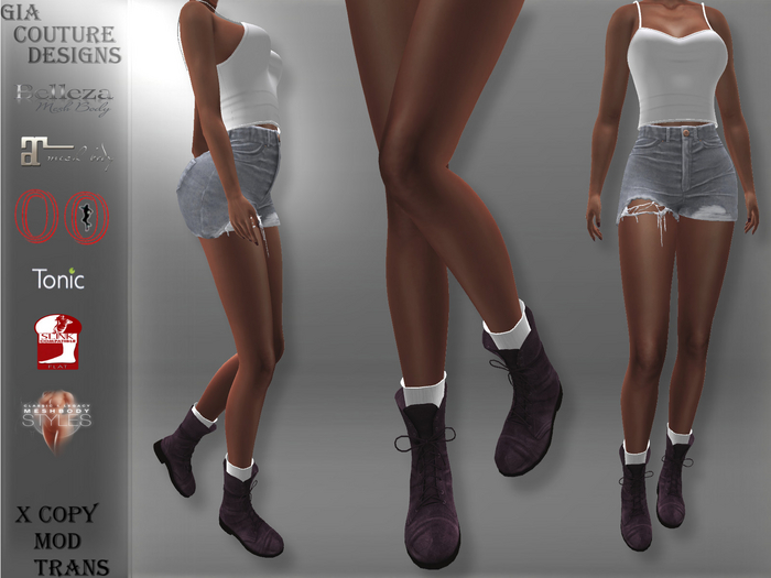 "GCD" Lipa Boots with Socks Pink