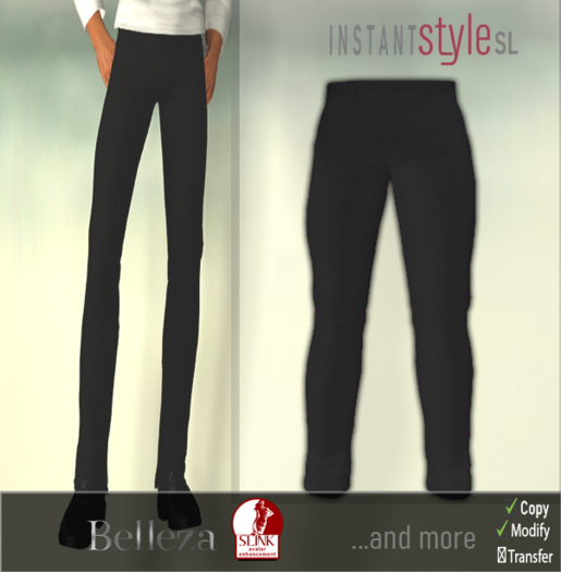 InSty Mens- Dark- Chino Pants
