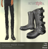 InSty Mens- Black- Boots