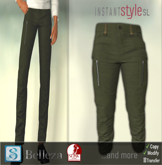 InSty Mens- Olive- Tactical Pants