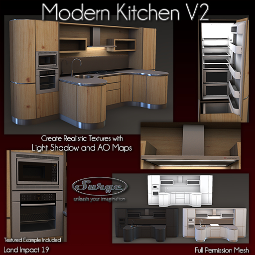 Modern Kitchen V2 - 100% Original Full Perm Mesh