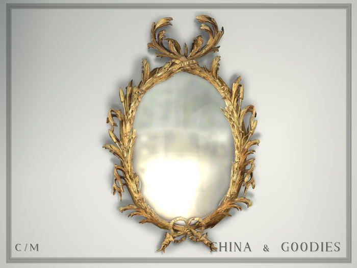 George III Water Reeds gilt mirror -C&G-
