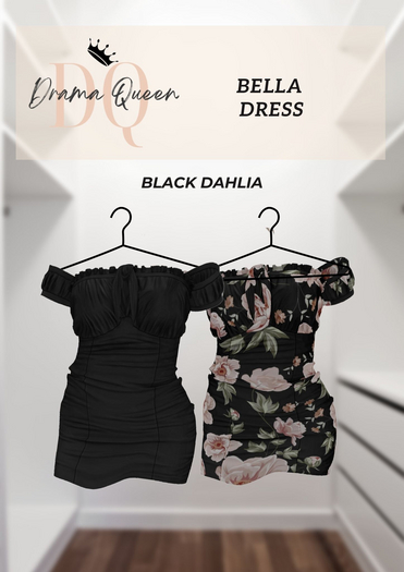 DQ Bella Dress - Black Dahlia