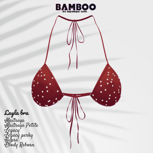 Bamboo. Layla bra - Maroon. (add me)