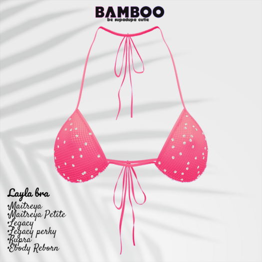 Bamboo. Layla bra - Fuchsia. (add me)