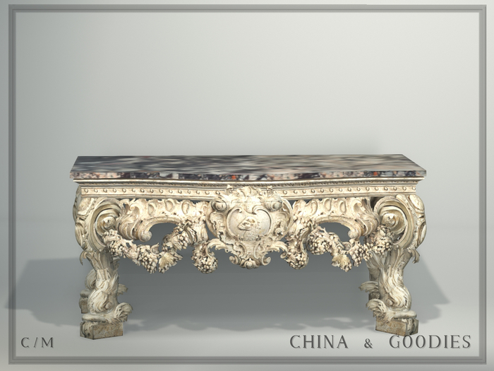George II White console "Lascelles" -C&G-