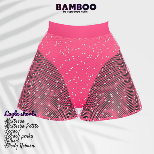 Bamboo. Layla shorts - Fuchsia. (add me)