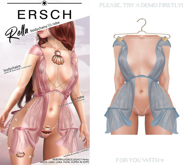 ERSCH - Rella Robe -blue-