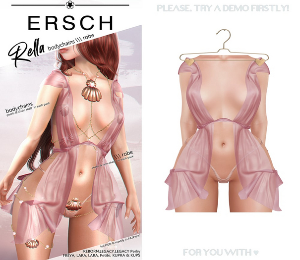ERSCH - Rella Robe -pink-