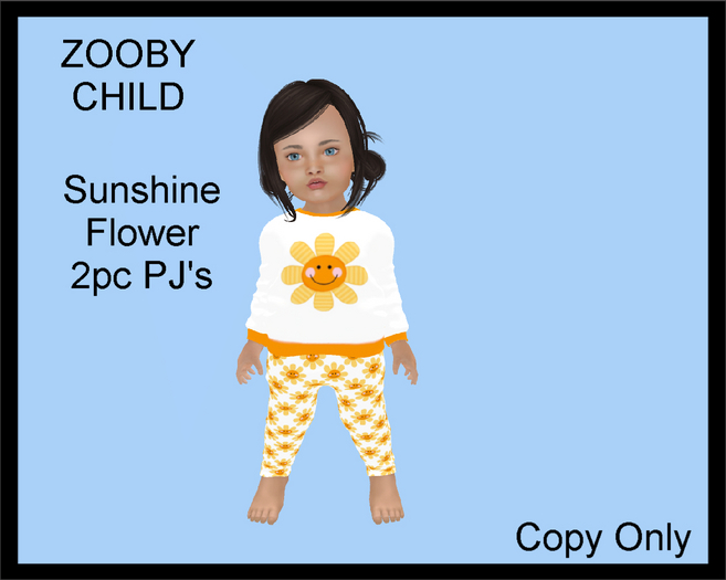 Steph-0-Bee's - Sunshine Flower PJ's (Zooby Child)