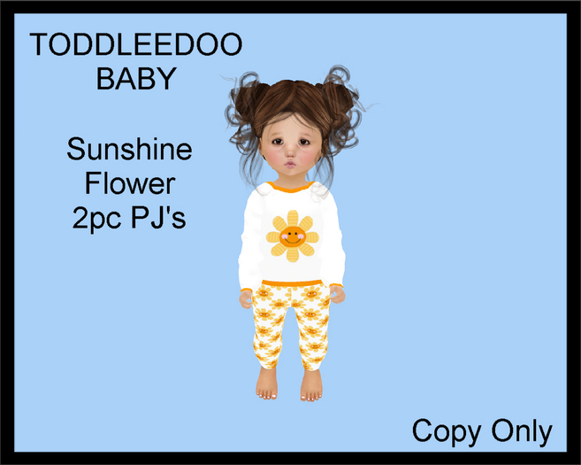 Steph-0-Bee's - Sunshine Flower PJ's (TD Baby)