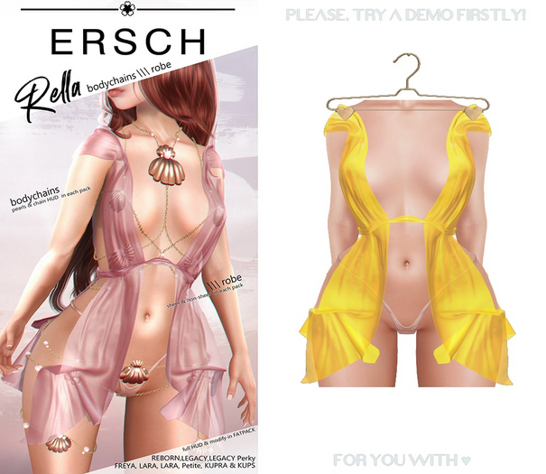 ERSCH - Rella Robe -yellow-