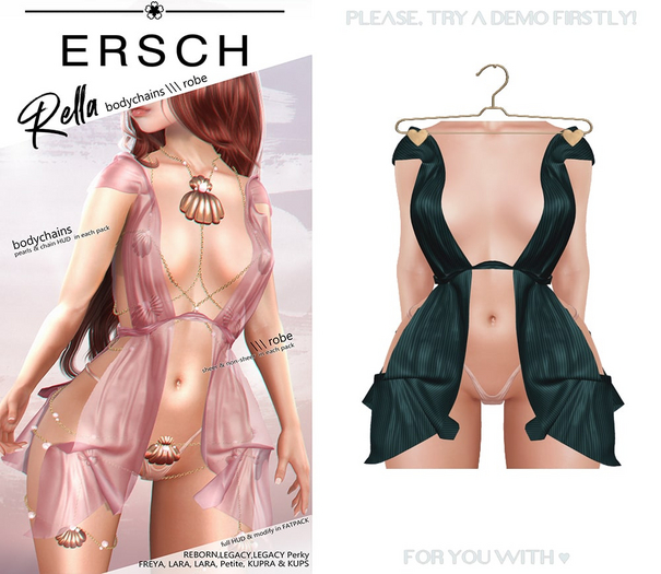 ERSCH - Rella Robe -emerald-