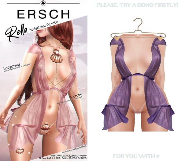 ERSCH - Rella Robe -violet-