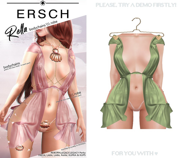 ERSCH - Rella Robe -olive-