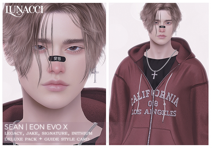 Sean Shape (Lelutka Eon) [STYLE CARD + TIPS]