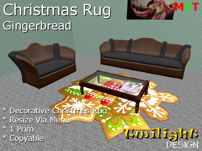TDC010 - Xmas Gingerbread Collection Rug