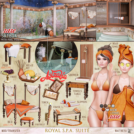 Astralia - Royal SPA suite (Bikini+Towel) RARE