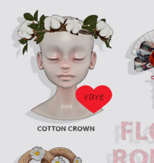 *Tentacio* Flower romance. Cotton crown RARE