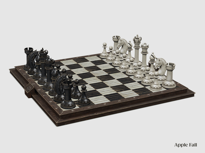 Apple Fall Garden Chess Set