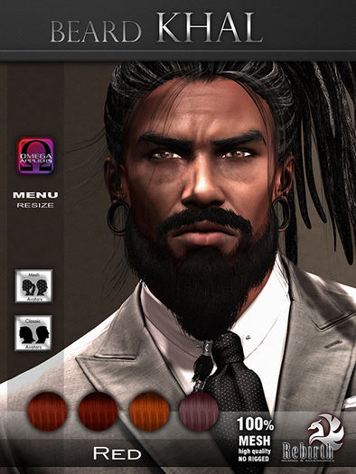 [//REBIRTH/]-BEARD_KHAL-Red