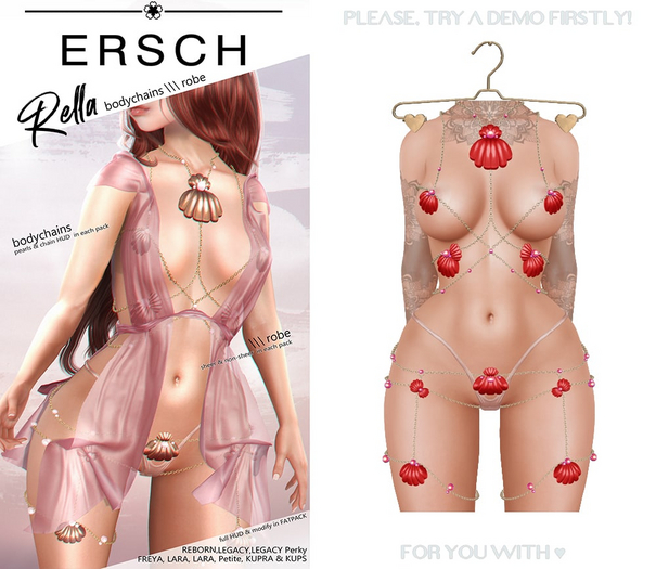 ERSCH - Rella Bodychains -red-