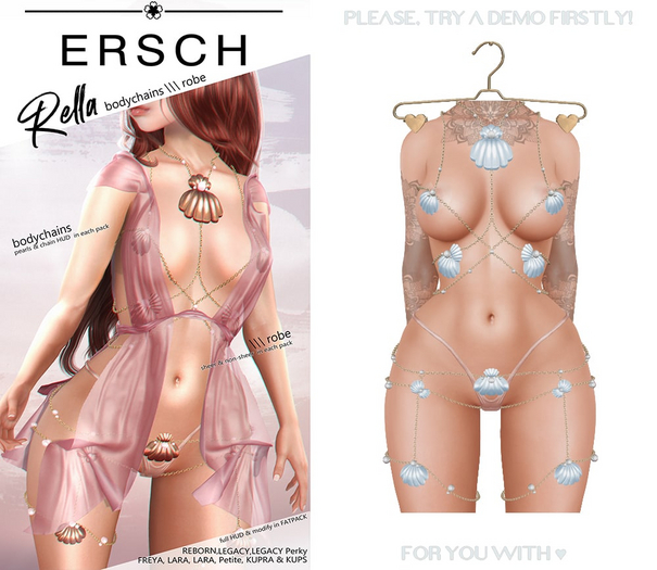 ERSCH - Rella Bodychains -blue-