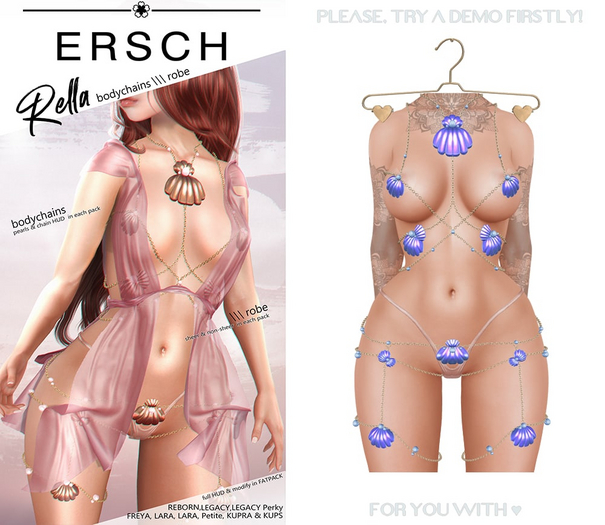 ERSCH - Rella Bodychains -holoviolet-
