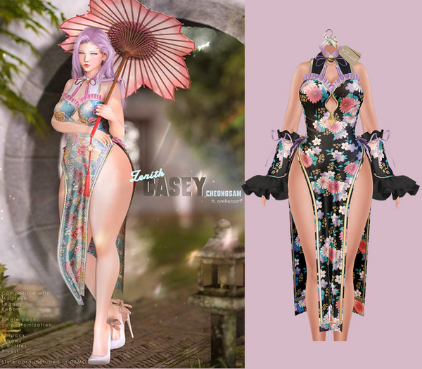 (Wear)=Zenith=Casey Cheongsam (Black)