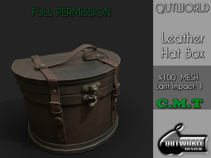 .::QUTWORLD Leather Hat Box ::.FP 