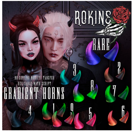 Rokins - Gradient horns #1 RARE