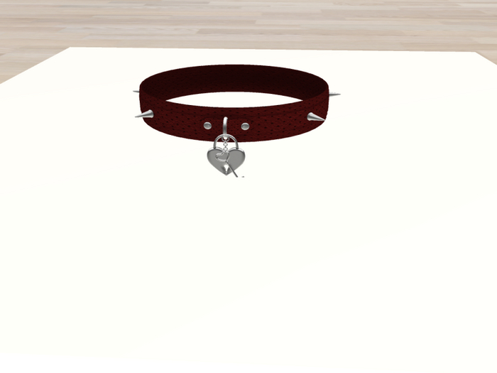 WQ-LOVE LOCK Collar-dark red