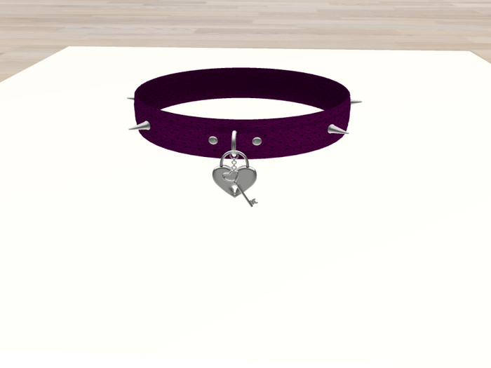 WQ-LOVE LOCK Collar-purple