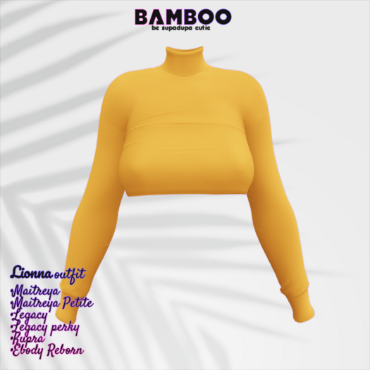 Bamboo. Lionna top - Yellow. (add me)