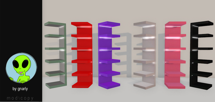 G/\/ARLY:: Lit-Up Shelf Rack - Red