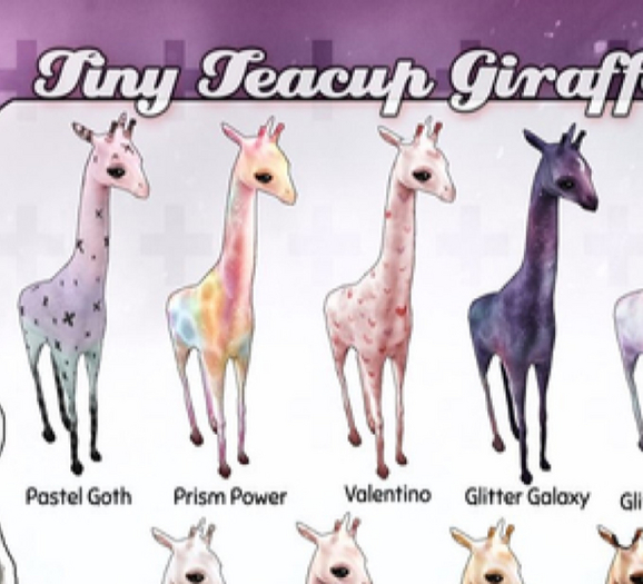 +Half-Deer+ Tiny Teacup Giraffe - Prism Power