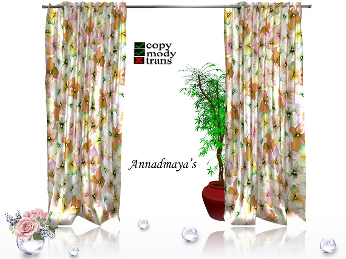 Contemporary Mesh Curtains v. 69