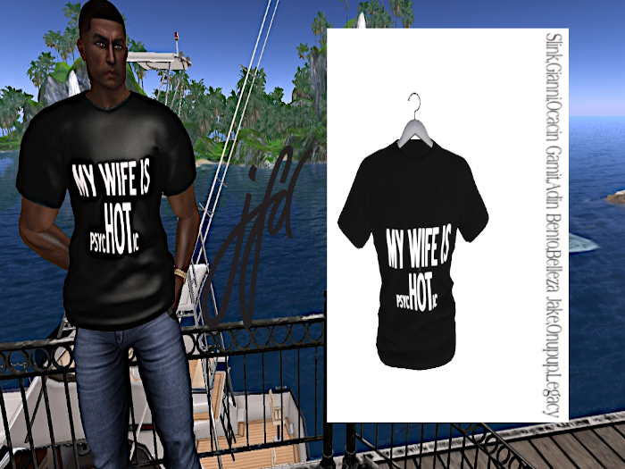 Java Roudy My HOT Wife T-shirt Black