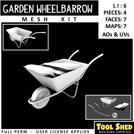 Tool Shed - Garden Wheelbarrow Mesh Kit