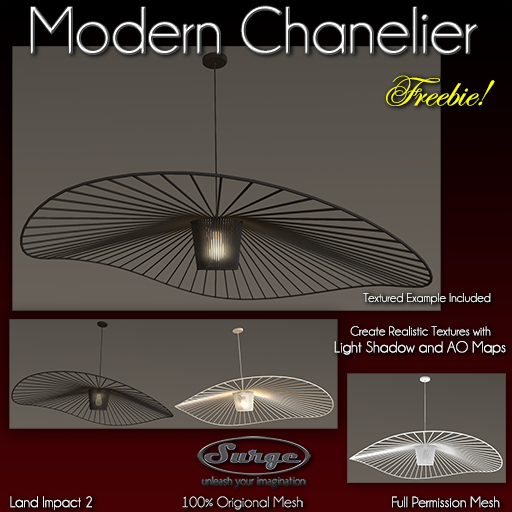 Modern Chandelier - 100% Original Full Perm Mesh