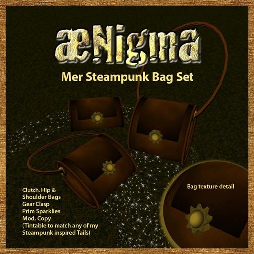 aeNigma Steampunk Mermaid Bag Set