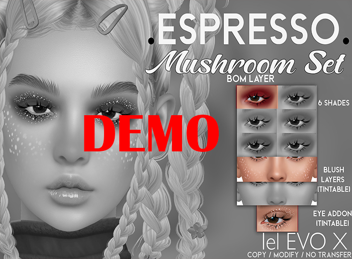 .espresso. mushroom set (Lelutka EvoX BOM) DEMO