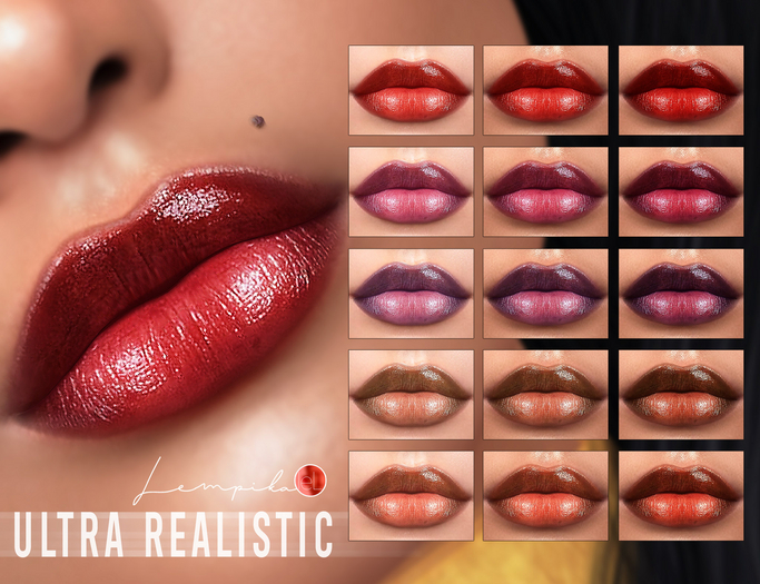 Lempika - 15 Lips Ultra Realistic Lelutka Evox #11 -DEMO-