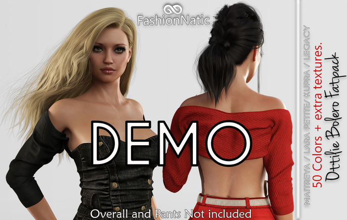 Demo Ottilie Bolero Fatpack - Maitreya Lara, Lara Petite, Kupra Original, Legacy - FashionNatic
