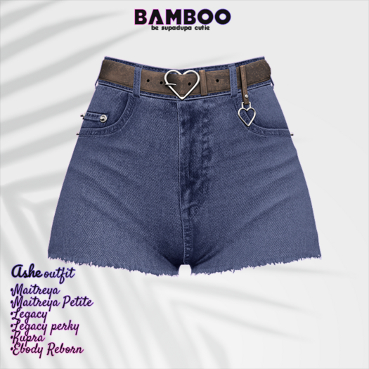 Bamboo. Ashe shorts - December. (add me)